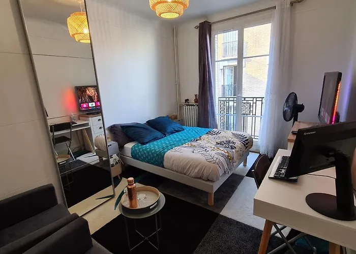 Residence Cosy, Chambre Privee Non Mitoyenne Avec Serrure Dans Un Appartement De 50 M Carres